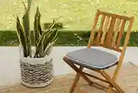 כרית ריפוד לכיסא גן בצבע אפור