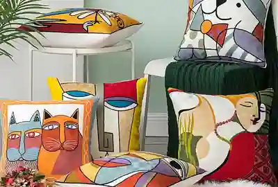 כריות נוי רקומות לבית
