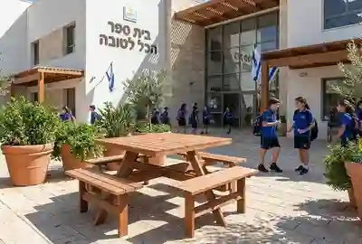שולחן קקל מרובע לבית ספר