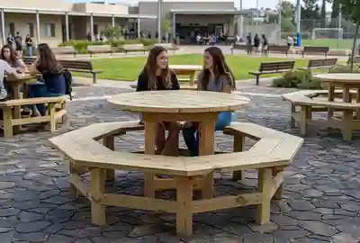 שולחן קקל עגול לבית ספר 