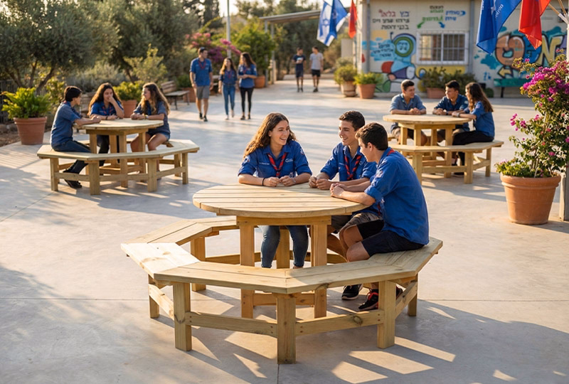 שולחן קקל עגול