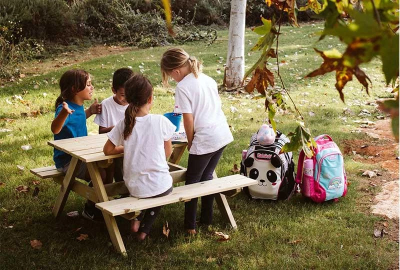 שולחן קקל ילדים מעץ מלא